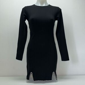🔥MNG MANGO black long sleeve DRESS SIZE 4 New with tag